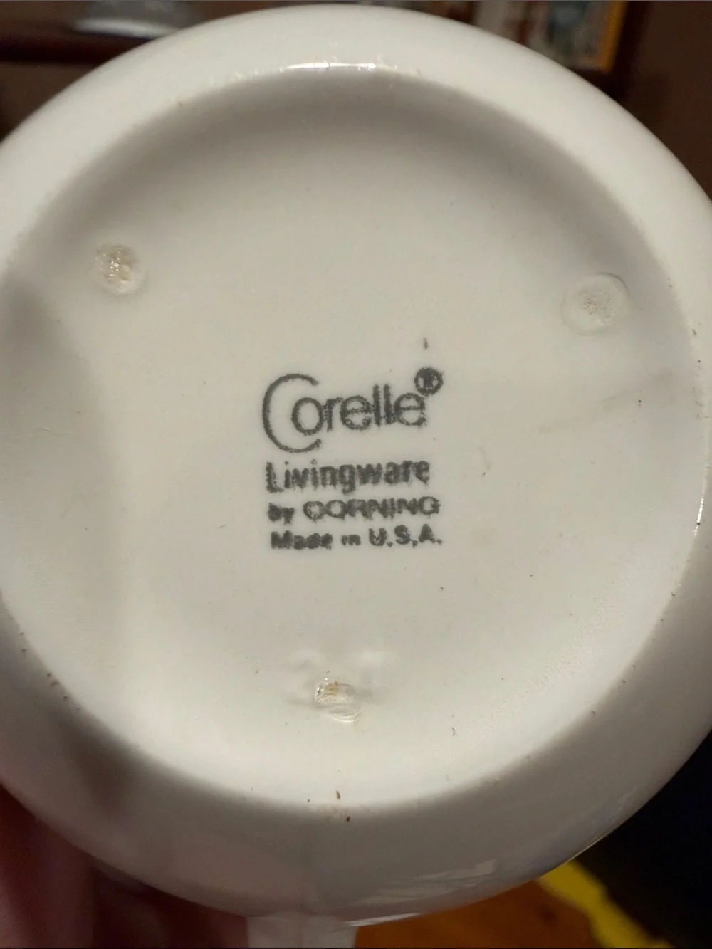 3 Corelle Snow Flake Pattern Tea/coffee Cups